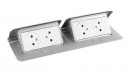 LEGRAND Pop-up podwójny, 4x 230V, aluminium
