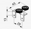 SEVROLL 10203 Comfort wózek górny 18mm - 2szt
