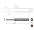 IF K-PUSH ekstra mocny z magnesem i adapterem antracyt