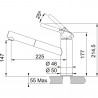 FRANKE Baterie FC 3055.901 ORBIT chrom/matná černá s vytahovacím perlátorem