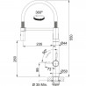 FRANKE Baterie Vital Tap chrom/gun metal sprcha/proud