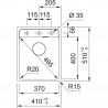 FRANKE Dřez MRG 610-37 RTL 410 x 510mm matná černá