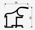 SEVROLL 02287 System 10 II rączka 2,7 m, srebrna