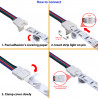StrongLumio Złącze do taśm LED 8 mm - kabel 2 żyłowy