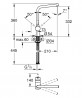 GROHE 30425DC0 Bateria VENTO Gniazdko L supersteel