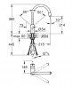 GROHE 30434DC0 Bateria Gniazdko VENTO C z wysuwanym aeratorem Supersteel