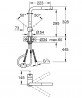 GROHE 30436000 Bateria VENTO L- z podwójną wyciąganą wylewką chrom