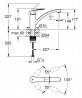 GROHE 30465000 Kran VIA niski wylew chrom