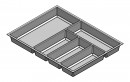 Wkład na sztućce Classico Kristall softTouch (522 x 424 mm) czarny