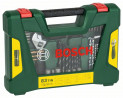 BOSCH 2607017193 83dílná sada vrtáků a bitů V-Line TiN s LED svítilnou