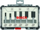 BOSCH 2607017466 6dílná sada fréz, drážkovací frézy s 8mm stopkou
