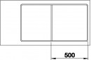BLANCO 523225 zlewozmywak AXIA III 5 S-F antracyt InFino z korkiem SILGRANIT