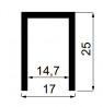 SEVROLL 214-866 U profil stalowy 2m srebrny