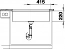 BLANCO 523145 zlewozmywak SUBLINE 800-U biały InFino manualny SILGRANIT PuraDur