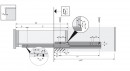 HETTICH 9135877 Quadro 25 450mm EB20 na kołek SiSy L+P