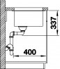 BLANCO 523141 zlewozmywak SUBLINE 800-U antracyt manualny SILGRANIT PuraDur