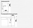 BLANCO 523140 zlewozmywak LANTOS XL 6S-IF stal szczotkowana z korkiem