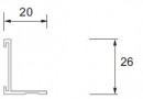Sevroll 85262 kątownik  2,7m srebrny (22/1)