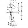 GROHE 30504GN0 Baterie Essence L-výpusť kartáčovaný Cool Sunrise