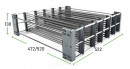 KES 005360 SpaceFlexx organizer do szuflady 550 mm
