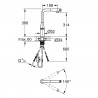 GROHE 30444AL0 Baterie ACCENT SmartControl výsuvní L-výpusť kartáč Hard Graphite