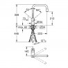 GROHE 30435DC0 Baterie VENTO U-výpusť s vytahovacím perlátorem supersteel
