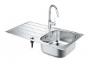 GROHE 31562SD1 komplet K200, stal nierdzewna szczotkowana + Bau Edge chrom