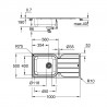 GROHE 31563SD1 Dřez K500 60-S 1000 x 500mm nerez ocel, kartáčovaná
