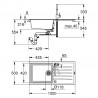 GROHE 31885AP0 komplet K400 granitowa czerń + Bauclassic chrom