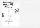 BLANCO 523121 bateria CANDOR-S stal nierdzewna szczotkowana