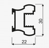 SEVROLL 02692 Romeo II rączka 2,7m srebrna