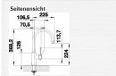 BLANCO 523120 bateria CANDOR stal nierdzewna szczotkowana