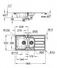 GROHE 31564SD1 Dřez K200 60-S 965 x 500mm nerez ocel, kartáčovaná