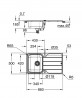 GROHE 31571SD1 Dřez K500 45-S 860 x 500mm nerez ocel, kartáčovaná