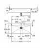 GROHE 31586SD1 Dřez K800 120-S 1024 x 510mm nerez ocel, kartáčovaná