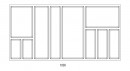 Wkład na sztućce SKY 500/100 (922 x 474 mm) antracyt