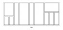 Wkład na sztućce SKY 500/120 (1122 x 474 mm) antracyt