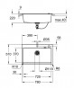 GROHE 31652AP0 Dřez K700 80-C 780 x 510mm granitová černá
