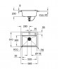 GROHE 31651AP0 Dřez K700 60-C 560 x 510mm granitová černá