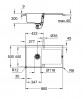 GROHE 31644AP0 Dřez K500 50-C 860 x 500mm granitová černá