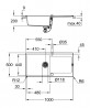 GROHE 31645AP0 Dřez K500 60-C 1000 x 500mm granitová černá