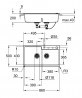 GROHE 31649AP0 Dřez K500 90-C 860 x 500mm granitová černá