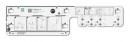 KES 047919 LeMans II kosze ARENA Classic 400mm lewy - szare dno/reling srebrny