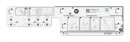 KES 047924 LeMans II kosze ARENA Classic 600mm prawy - szare dno/reling srebrny