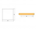 LED światło punktowe CIRAT 12V 3W alu ciepły biały