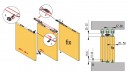 StrongLine Synchrotec komplet płynnego otwierania 1,35m