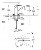 GROHE 30260003 Baterie Eurosmart nízká výpusť chrom