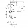 GROHE 32322AL2 Baterie Minta U-výpusť vytah. sprška kartáčovaný Hard Graphite