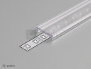 StrongLumio listwa maskująca do LED profili wciskana przeźroczysta 2000mm