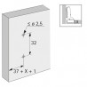 HETTICH 9075088 Prowadnik 8099 mimośród HET D=5